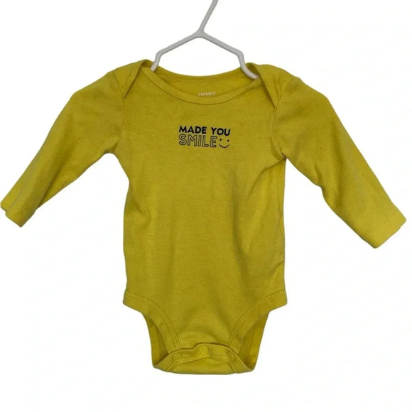 Carter's Other - 5/25$ Carter’s yellow baby bodysuit  size 0-3 months